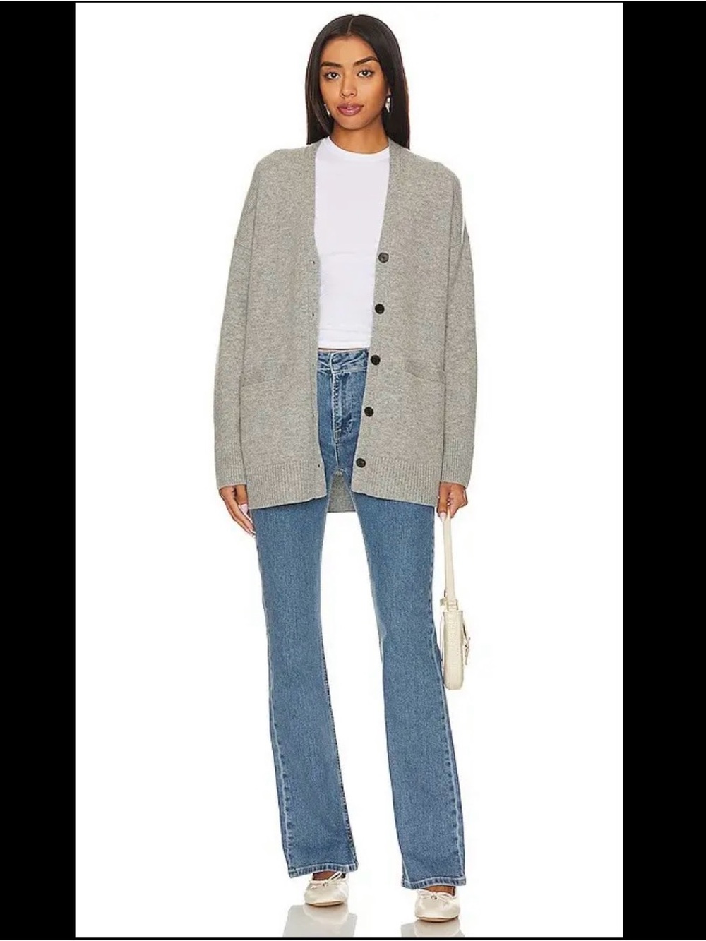 Frame Mid Rise Le Mini Boot Notch Pocket in Melody